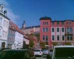 Markt mit Blick auf die Heidecksburg